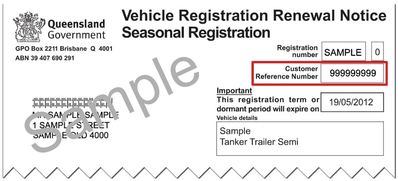 car registration certificate queensland